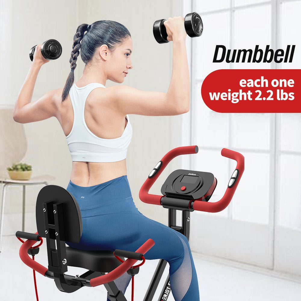 2026 Pooboo 3 In 1 Faltbare Heimtrainer Indoor Cycling Bike Workout 300Lb