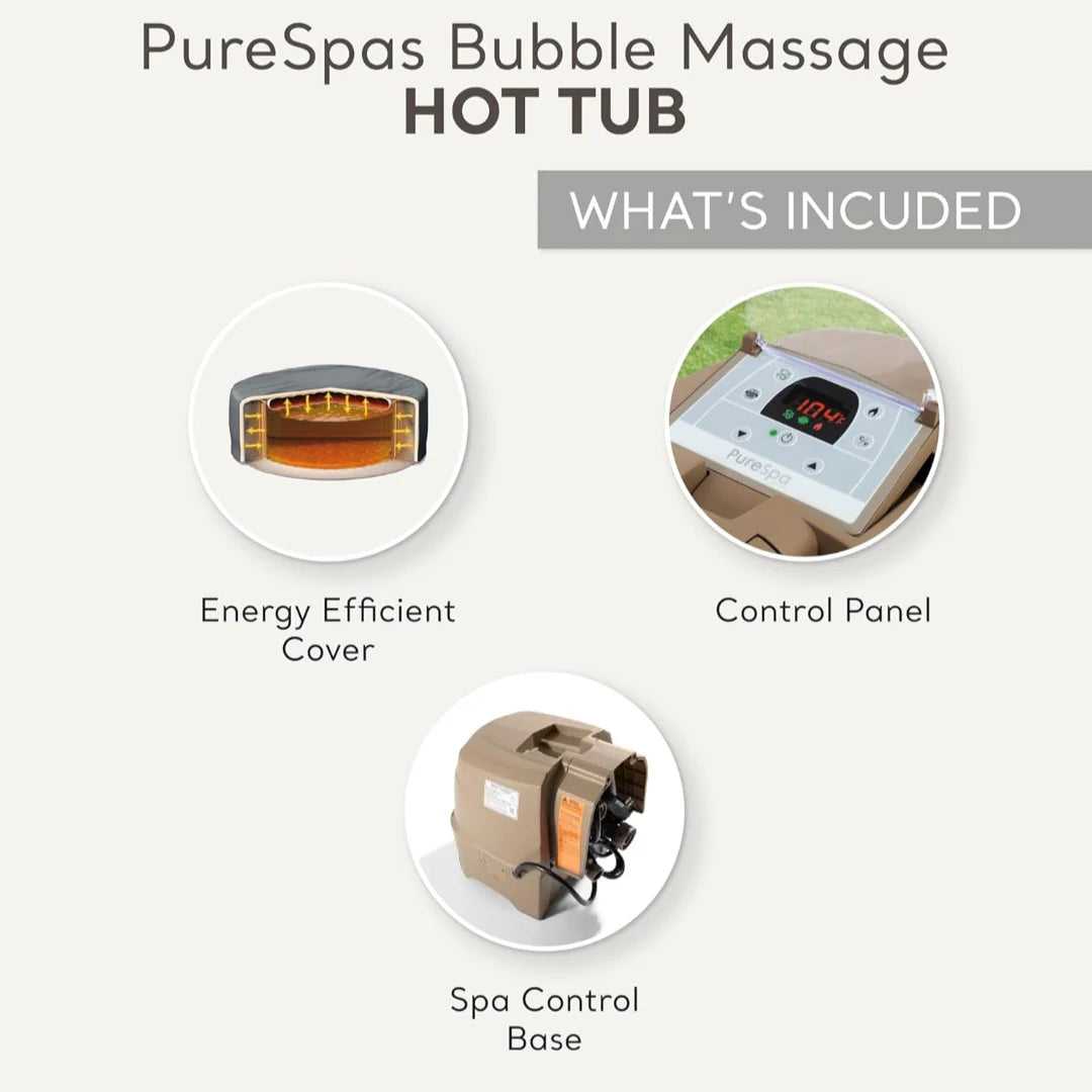 2026 2025 Intex PureSpa Bubble Massage 120-Düsen Aufblasbarer Whirlpool Spa-Set