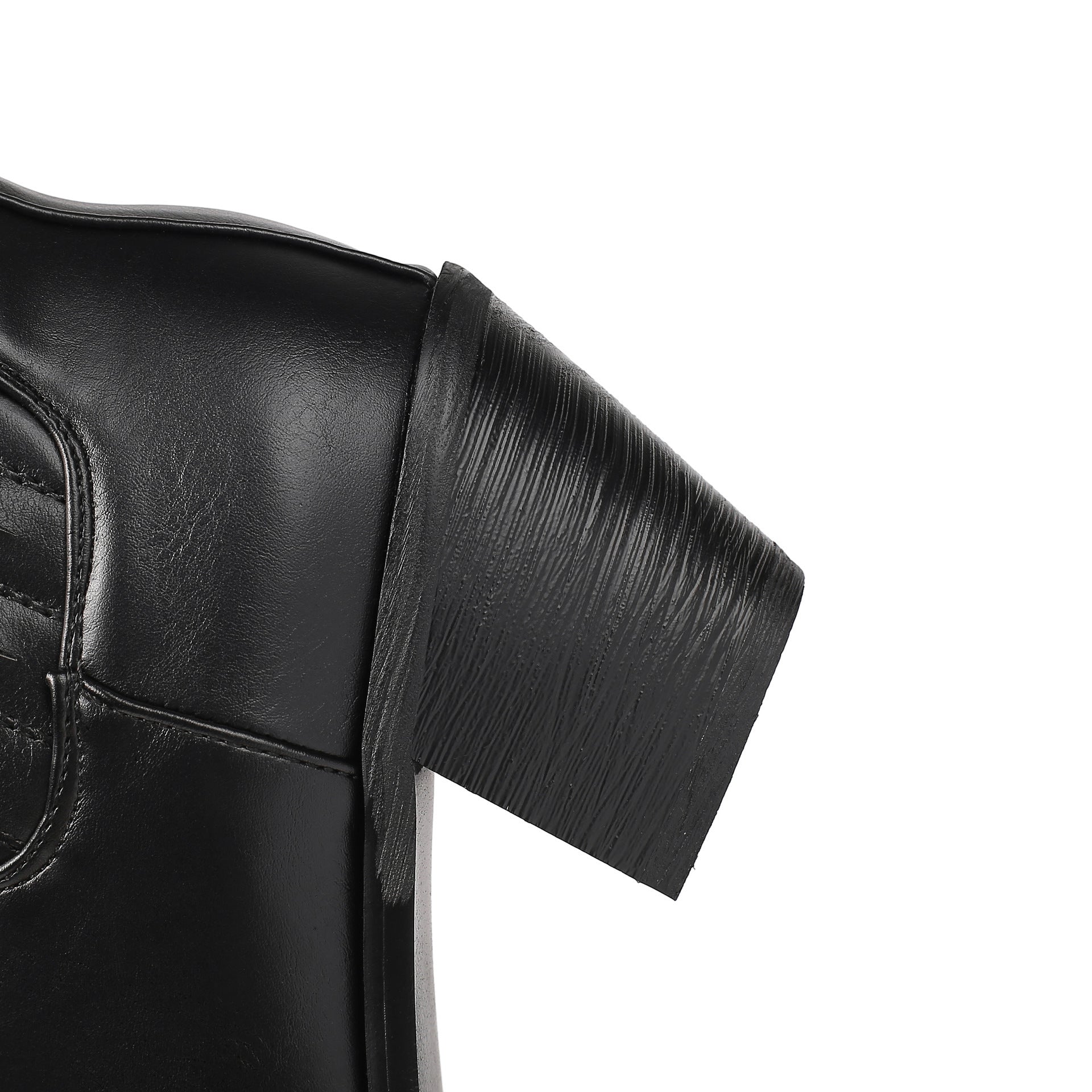 Bottines mi-long martin simple élégant couleur unie pour femme