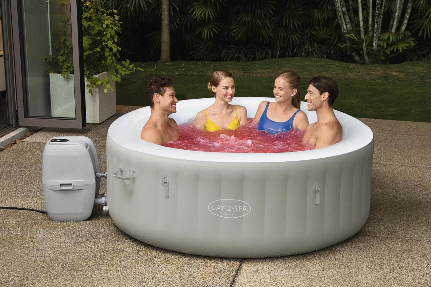 2026 Spa gonflable rond BESTWAY Lay-Z-Spa® Miami Airjet™ 2 - 4 personnes