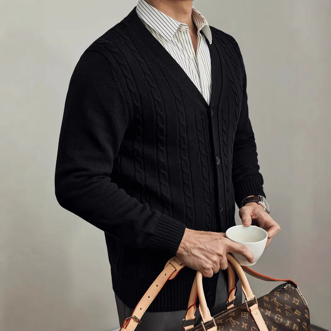 2026 Men's Casual Knitted Cardigan for Everyday Comfort and Style