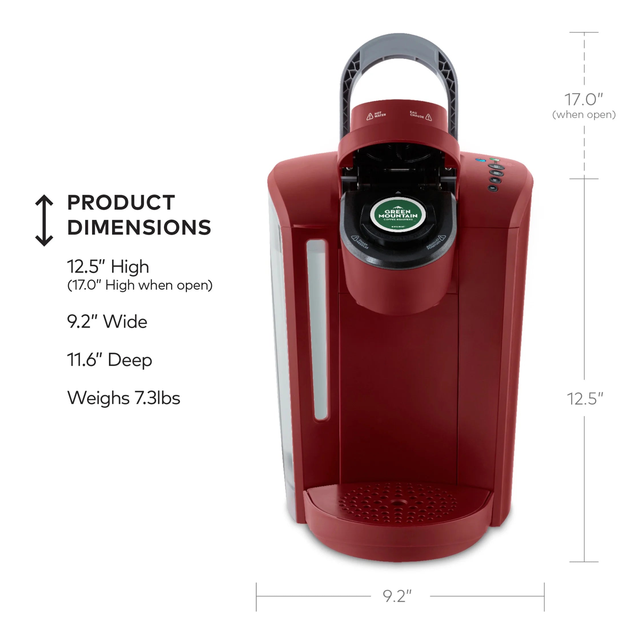2026 2025 Keurig K-Select Machine à Café à Dosettes K-Cup à Service Unique – Édition Vintage Rouge, Grand Réservoir et Fonction Strong Brew pour un Café Plus Intense