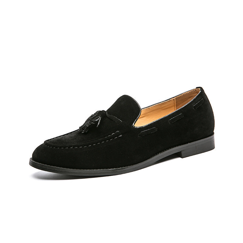 Mocassins style britannique en cuir pompon décontracté élégance pour homme