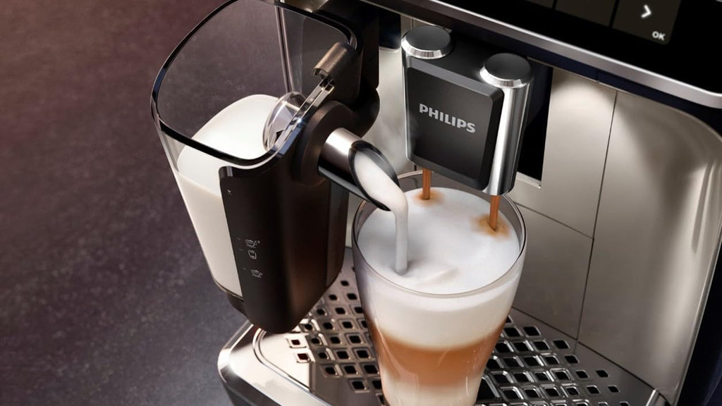 2026 Philips Série 5400 Machine Expresso - Café à Grain - LatteGo Mousseur à Lait, 12 Spécialités de Café, Affichage Intuitif, 4 Profils Utilisateur, Noir (EP5441/50)