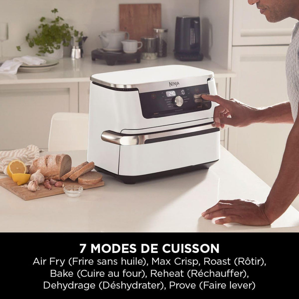 2026 2025 NINJA Foodi AF500EU – Friteuse à Air Chaud FlexDrawer 10,4 L, Double Zone avec Séparateur Amovible, 7 Fonctions de Cuisson – Édition Limitée Haute Performance