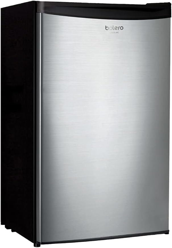 2026 Mini Réfrigérateur Bolero Coolmarket Tt 90 Inox, 90 Litres, Porte Réversible, Contrôle De Température Réglable, 5 Étagères et Compartiment De Rangement, Couleur Acier Inoxydable