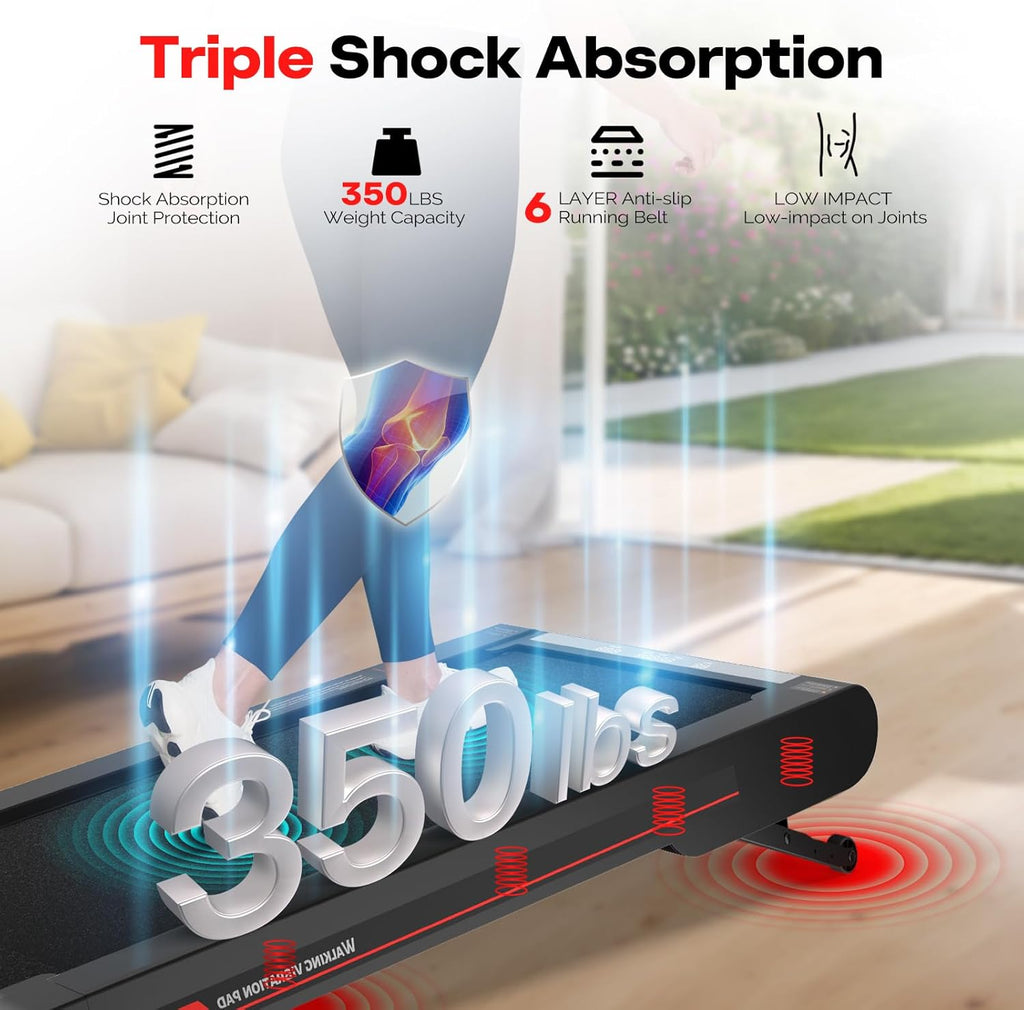 2026 2025 Sperax Tapis de Marche Vibrant avec Application, Tapis de Course 3 en 1 Sous Bureau, 2,5HP Faible Bruit, Tapis de Marche avec Télécommande, Tapis de Course Portable pour Bureau à Domicile