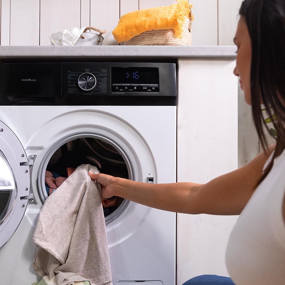 2026 Cecotec Bolero Dresscode 10500 Inverter Steel A. Lave-linge 10 kg Steel, 1400 tr/min, Moteur Inverter Plus, Vapeur, Classe A.