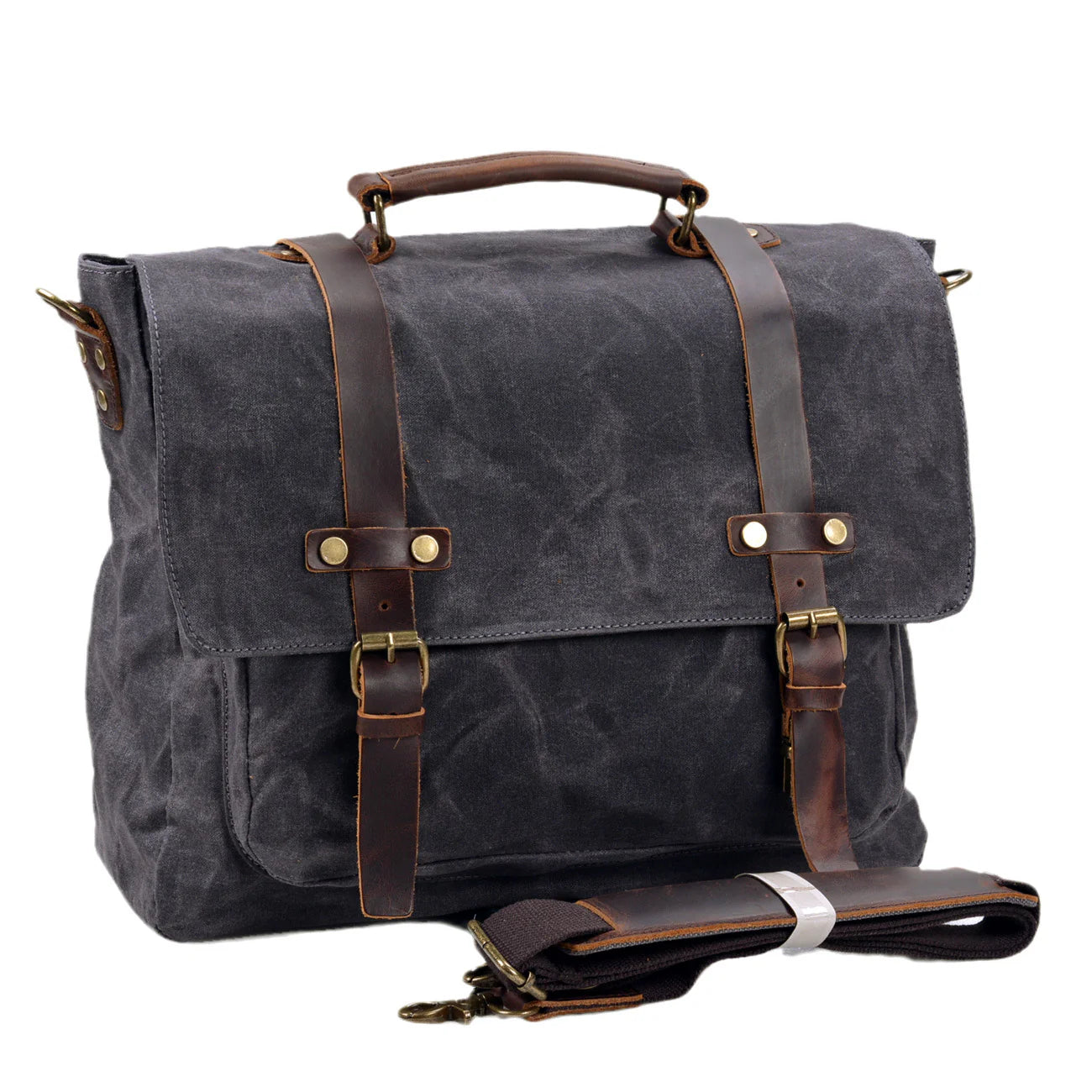 2026 Men's Business Travel Crossbody Bag Canvas Document Shoulder Carry
