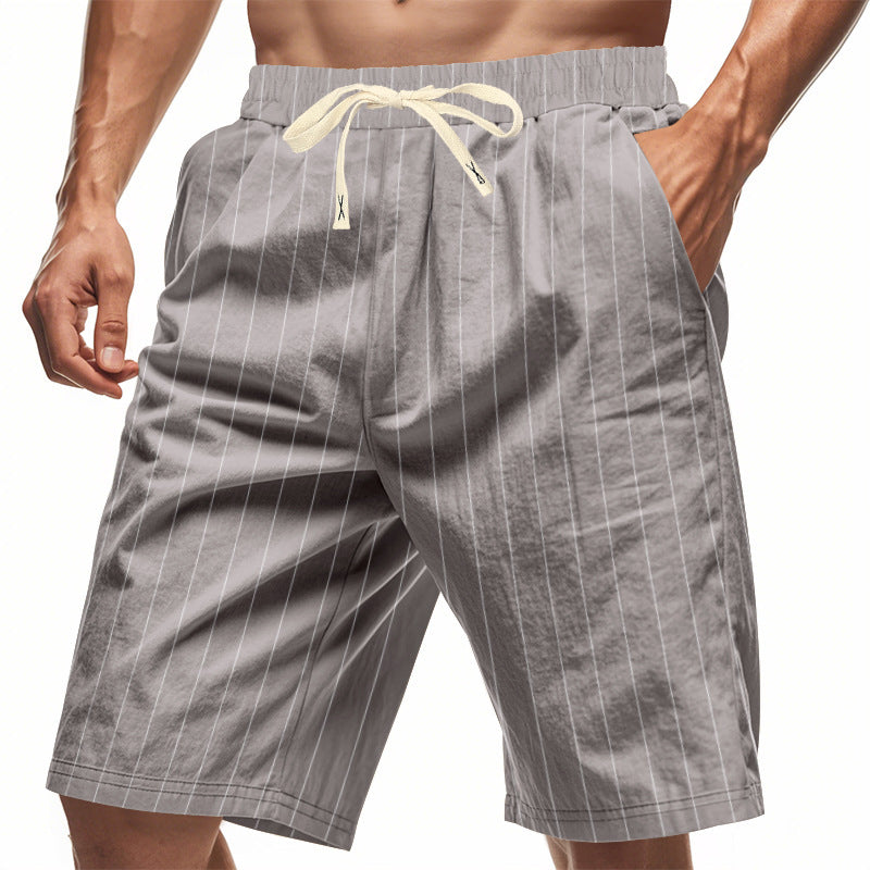 Short coupe décontractée en lin plage respirant minimaliste été pour homme