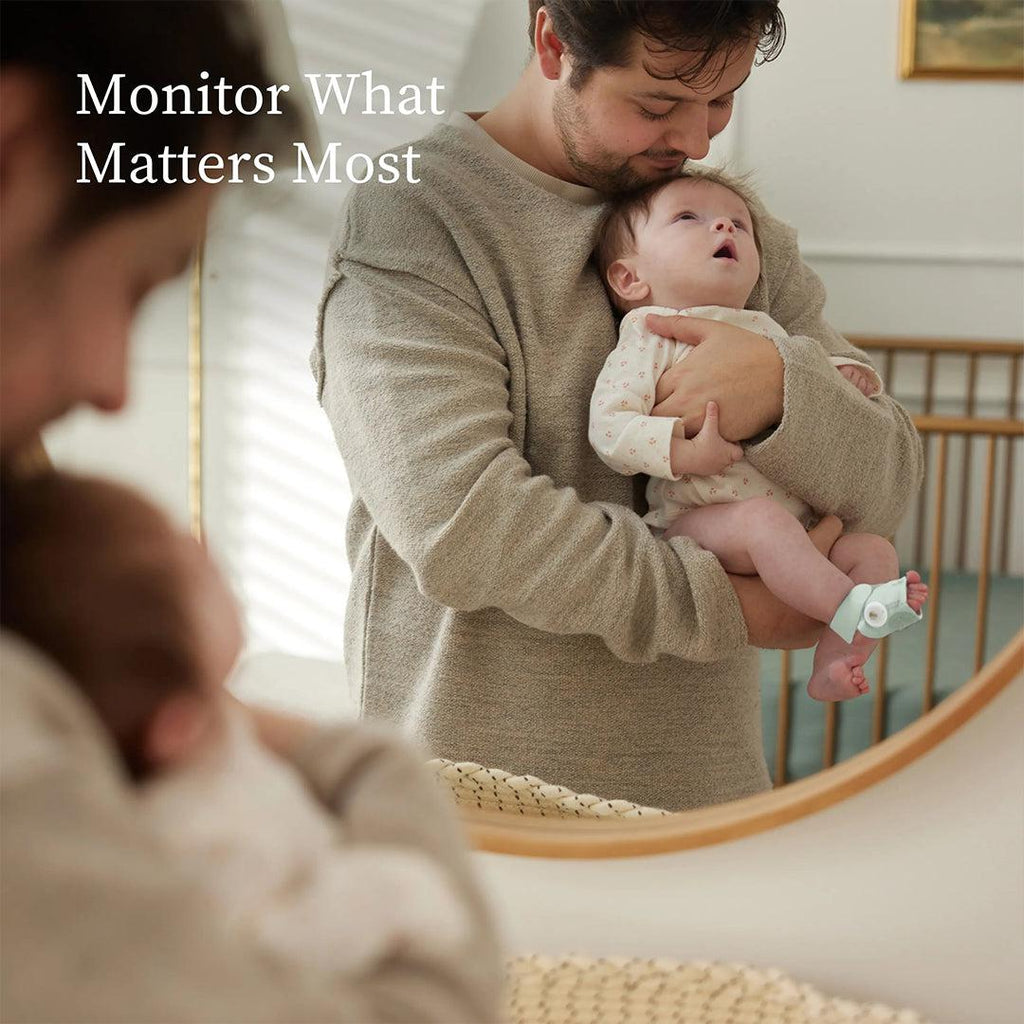 2026 2025 Owlet Dream Sock™ – Moniteur Bébé Intelligent avec Surveillance en Temps Réel du Pouls, de l’Oxygène et du Sommeil – Couleur Rose Poudré