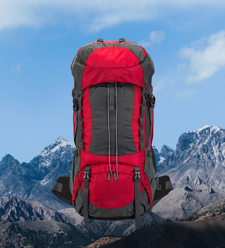 2026 Outdoor-Rucksack 70L – Rot