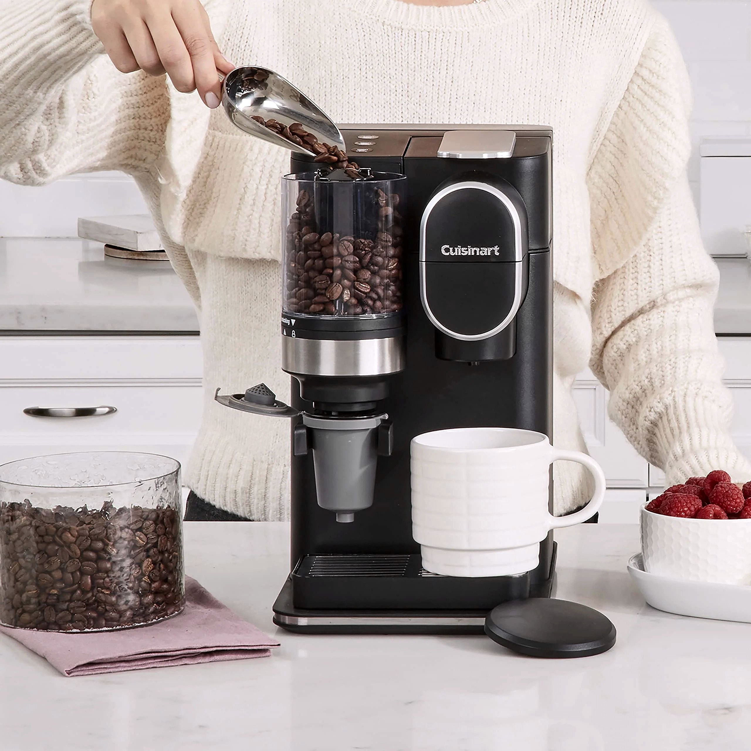 2026 Cuisinart Machine à café à portion unique avec moulin à café intégré