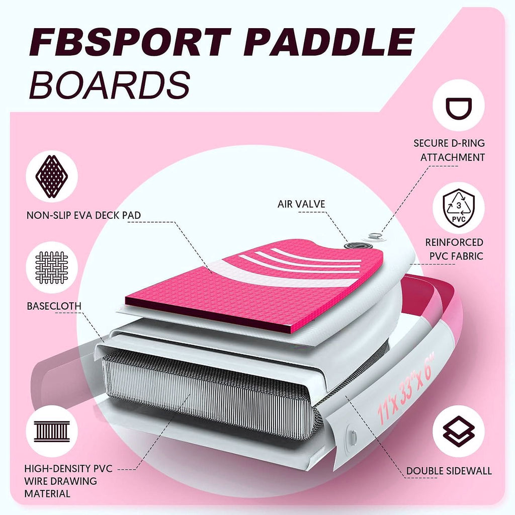 2026 Premium Stand Up Paddle Board, Yoga Board with Durable SUP Accessories & Carry Bag | Wide Stance, Surf Control, Non-Slip Deck, Leash, Paddle and Pump for Youth & Adult
