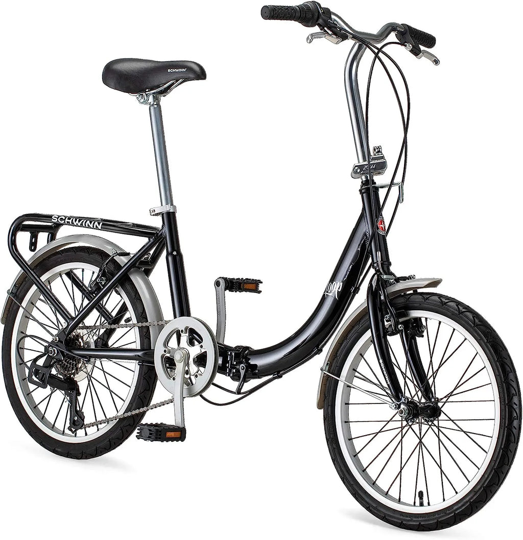 2026 Schwinn Loop Faltrad für Erwachsene für Männer und Frauen, 20-Zoll-Räder, 7-Gang-Antrieb