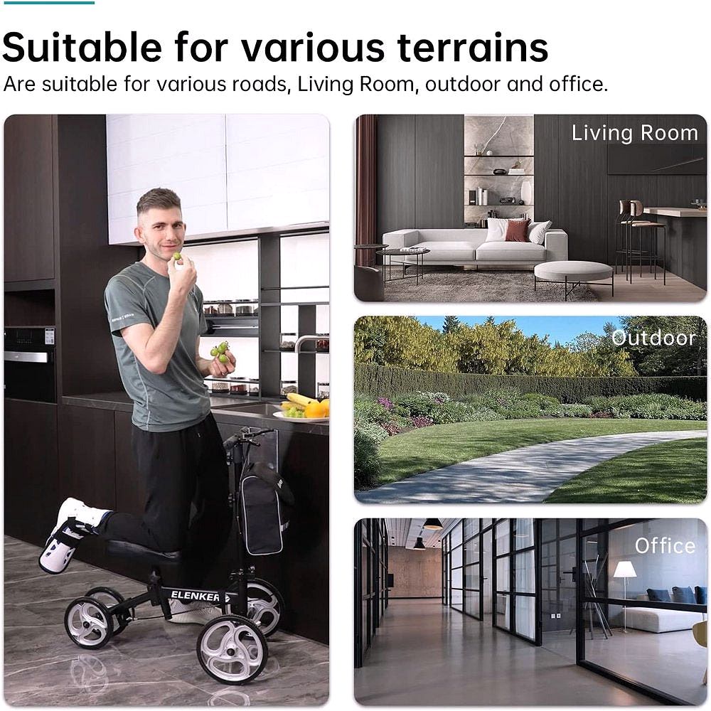 2026 Elenker Scooter Médical à Genou Directionnel – Alternative aux Béquilles