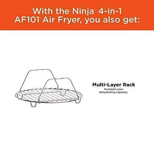 2026 Friteuse à air Ninja AF101, 4 Qt, Noir/Gris
