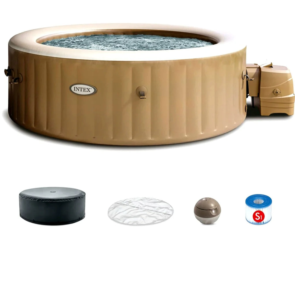 2026 2025 Intex PureSpa Bubble Massage 120-Düsen Aufblasbarer Whirlpool Spa-Set