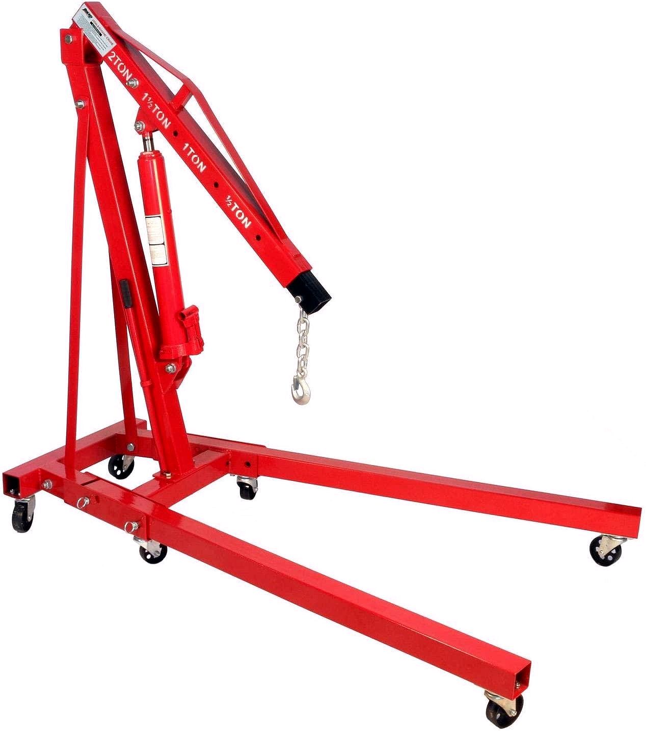 2026 Crane hydraulique pliable 2 tonnes Dragway Tools / Palan de garage (Cherry Picker)