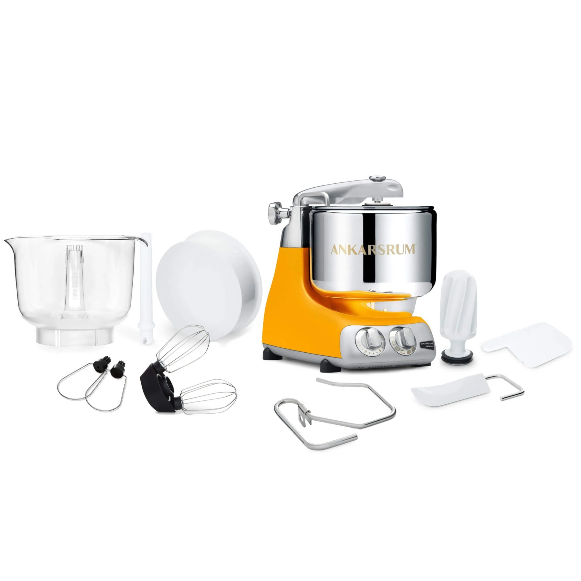 2026 2025 Ankarsrum Assistent Original 6230 Küchenmaschine – Retro-Design, 1500W, 7L Edelstahl, 16 Zubehörteile, 7 Jahre Garantie, Sunbeam Yellow