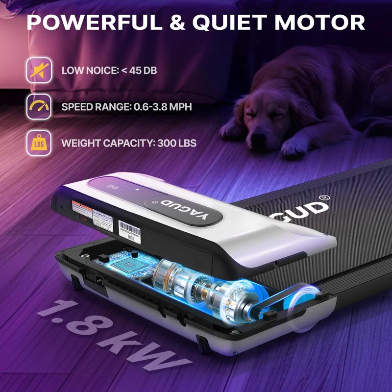 2026 [BLACKFRIDAY]Yagud Walking Pad with Wheels,Remote Control, LED Display, Portable Under Desk Treadmill for Small Spaces, Home/Office Exercise Equipment Fitness Workout Calories