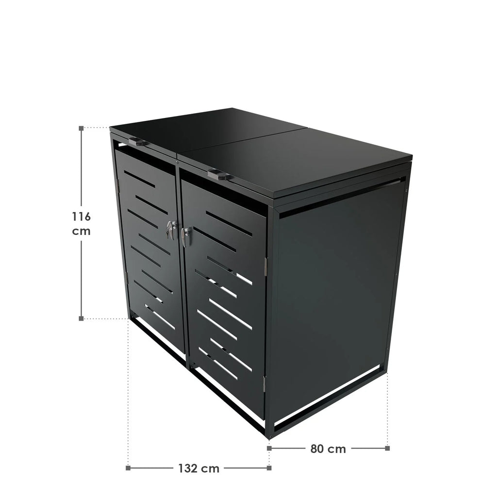 2026 Metall Mülltonnenbox Arel