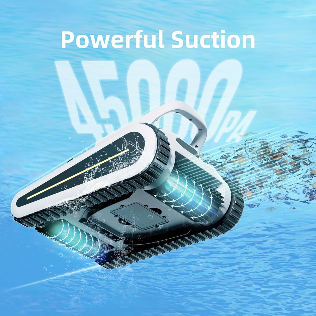 2026 Crab Kabelloser Roboter-Poolsauger, Wandklettern, automatischer Poolreiniger, geeignet für Wände und Böden von 150 m² großen Pools