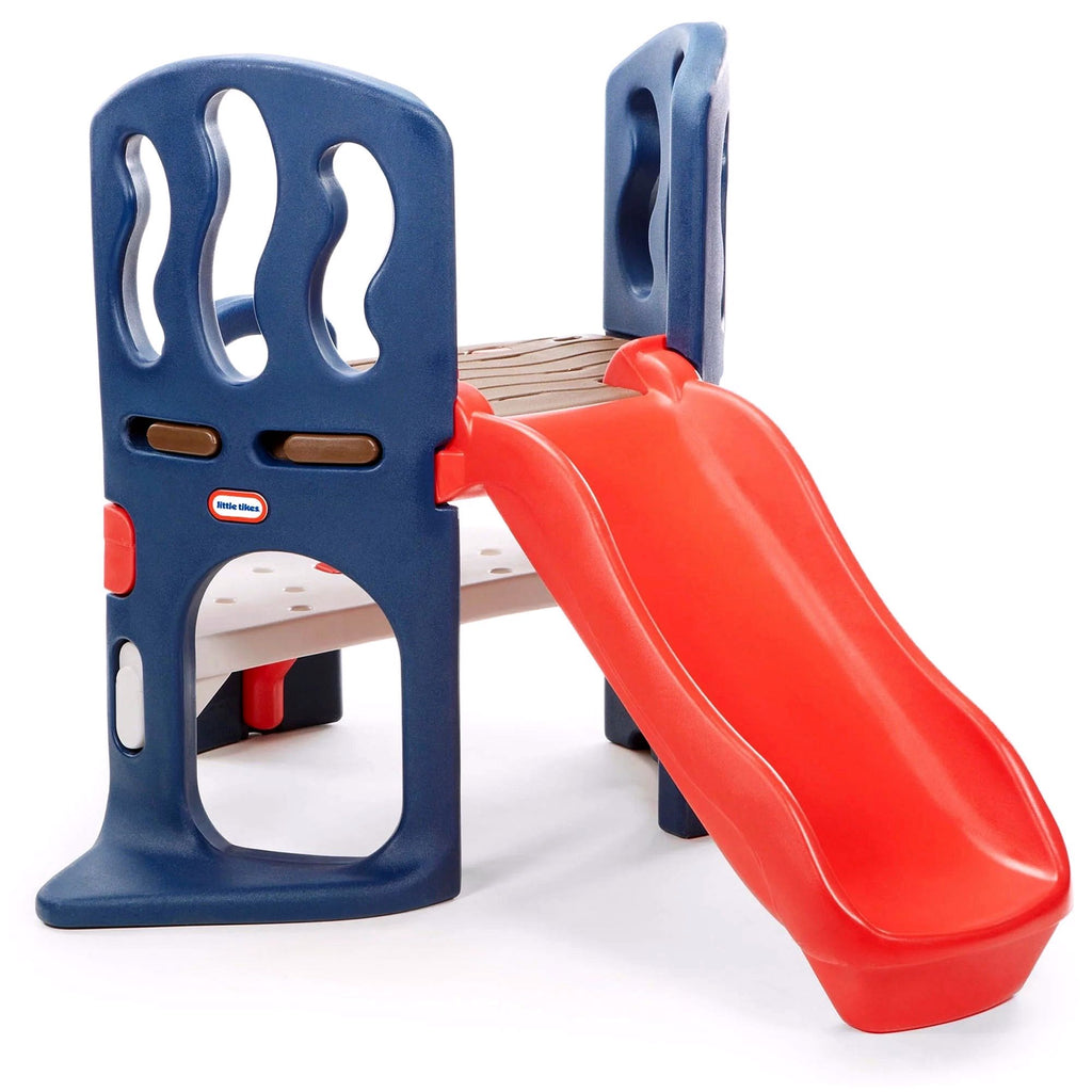 2026 Little Tikes Hide & Slide – Jouet d’escalade et toboggan – Bleu & Rouge, pour enfants de 2 à 6 ans