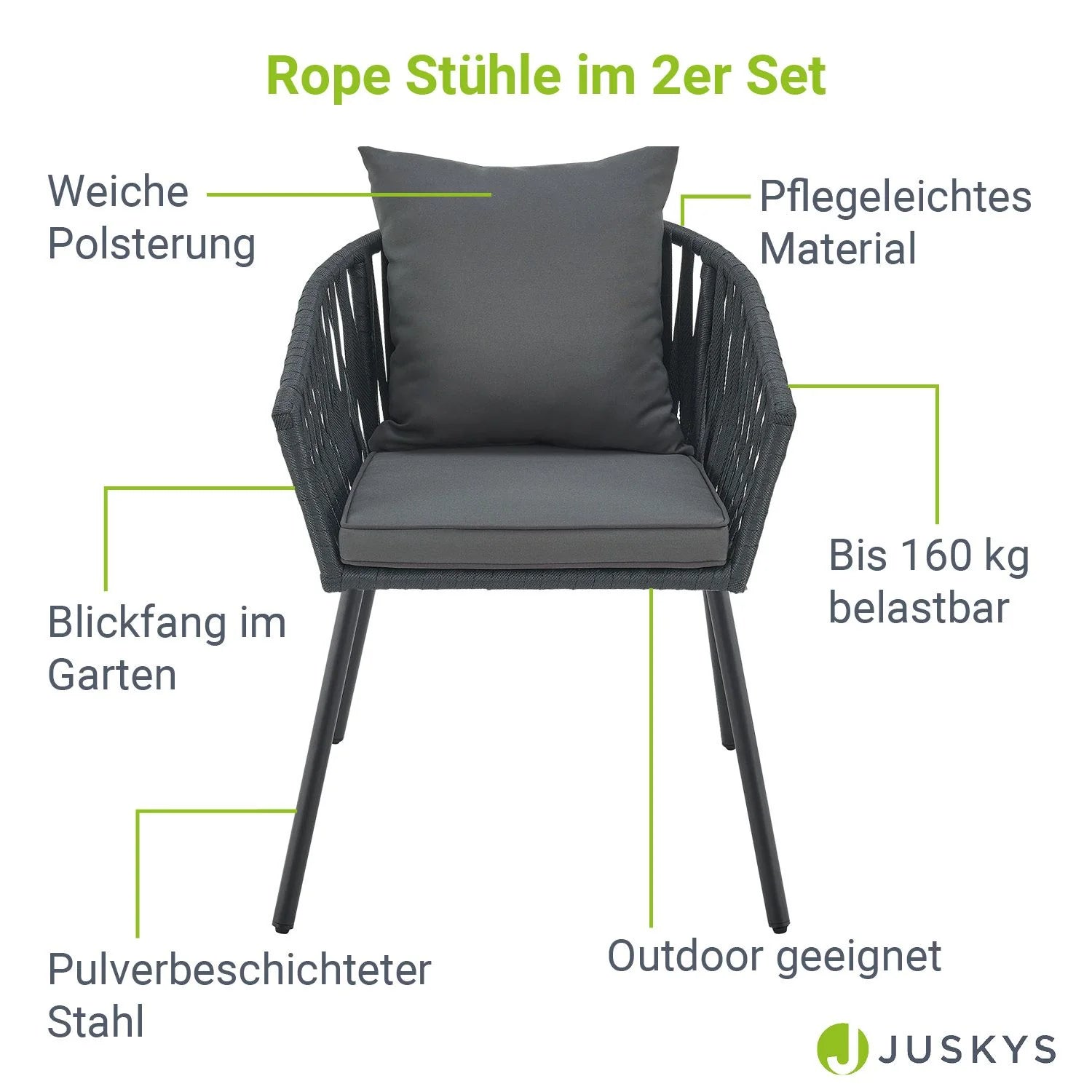 2026 2er-Set Rope Stühle