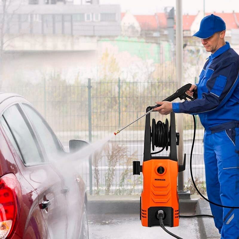 2026 Nettoyeur haute pression électrique 3500 PSI – 1800 W, 2,6 GPM, nettoyeur électrique mobile avec 4 buses