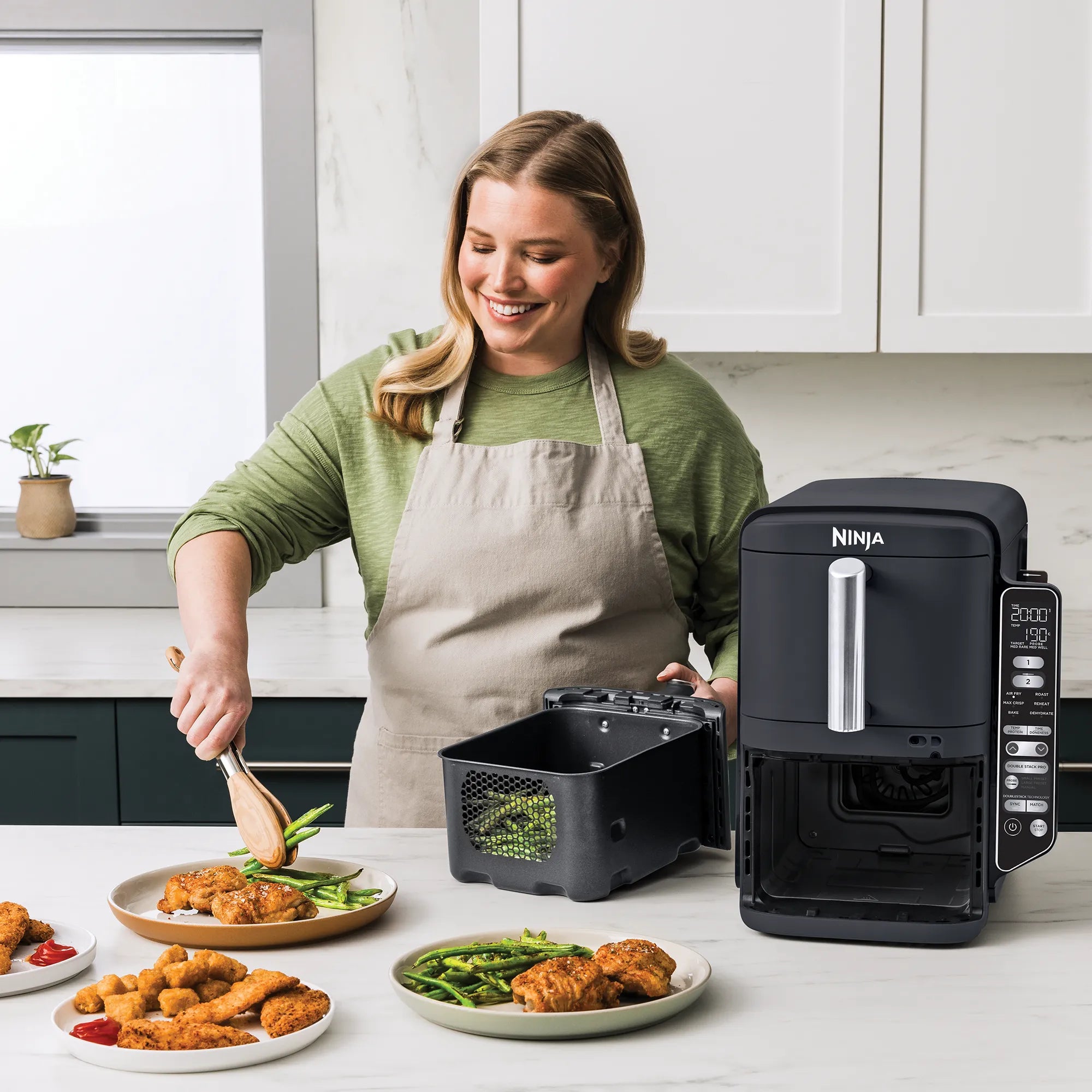 2026 Ninja DoubleStack XXXL Smart 9,5 l Heißluftfritteuse mit 2 Schubladen