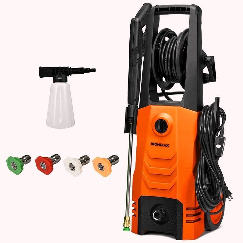 2026 Nettoyeur haute pression électrique 3500 PSI – 1800 W, 2,6 GPM, nettoyeur électrique mobile avec 4 buses