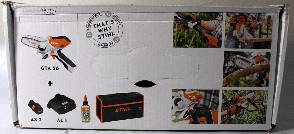 2026 STIHL GTA 26 – Élagueuse / Mini tronçonneuse à batterie avec mallette, batterie et chargeur