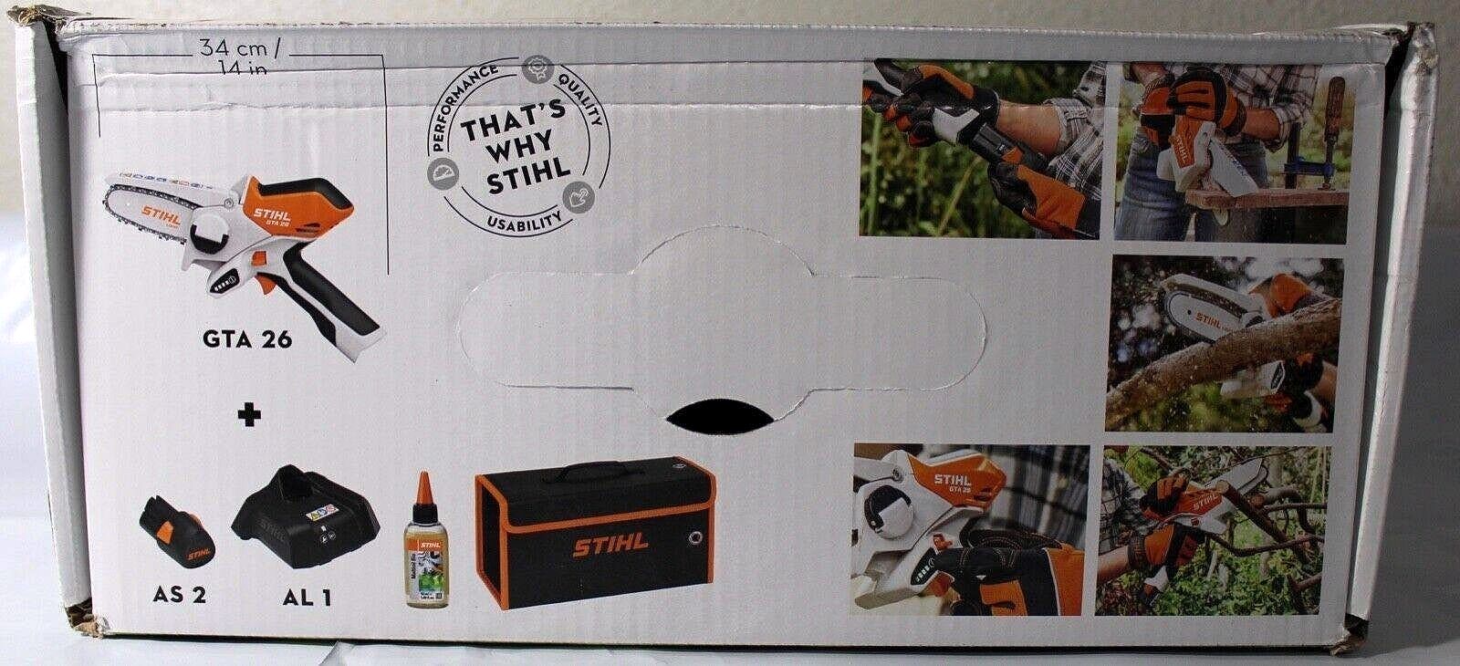 2026 STIHL GTA 26 – Élagueuse / Mini tronçonneuse à batterie avec mallette, batterie et chargeur