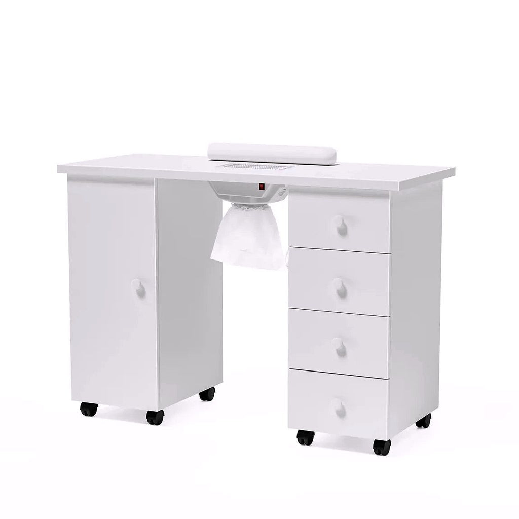2026 Table de Manucure OmySalon avec Aspirateur Électrique Intégré (Système d’Aspiration Downdraft)
