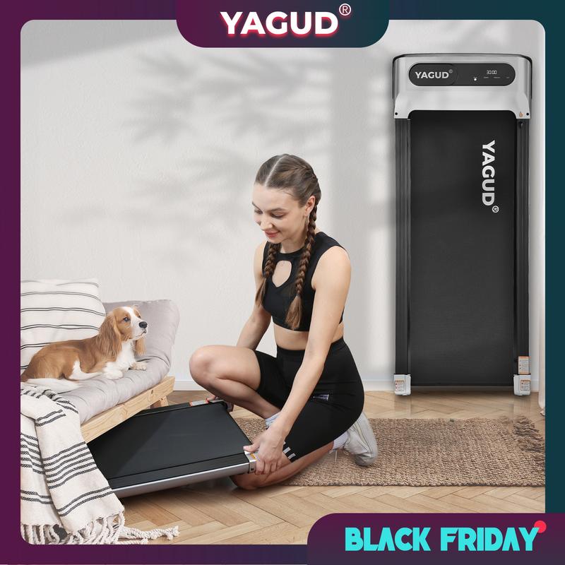 2026 [BLACKFRIDAY]Yagud Walking Pad with Wheels,Remote Control, LED Display, Portable Under Desk Treadmill for Small Spaces, Home/Office Exercise Equipment Fitness Workout Calories