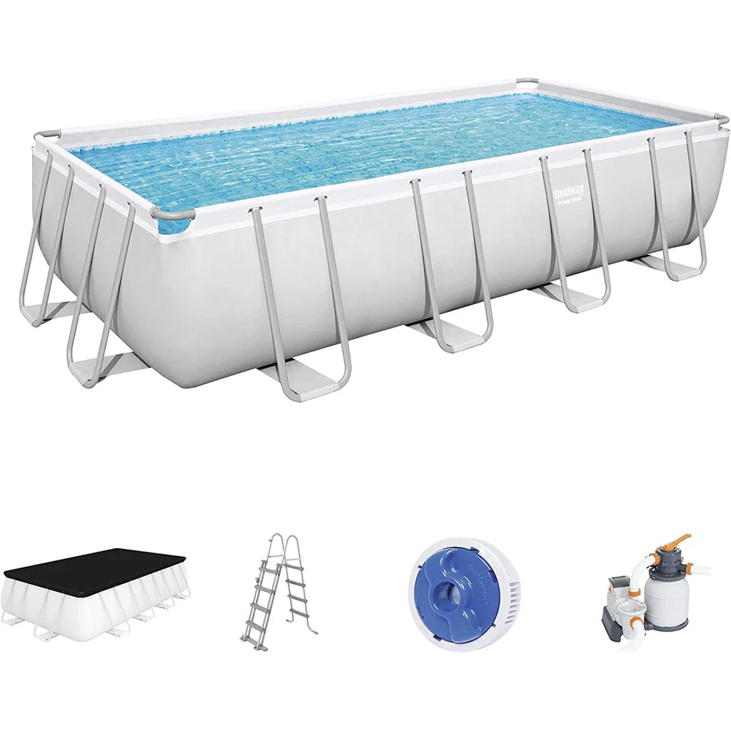 2026 Power Steel Frame Pool 549x274x122cm eckig 56466