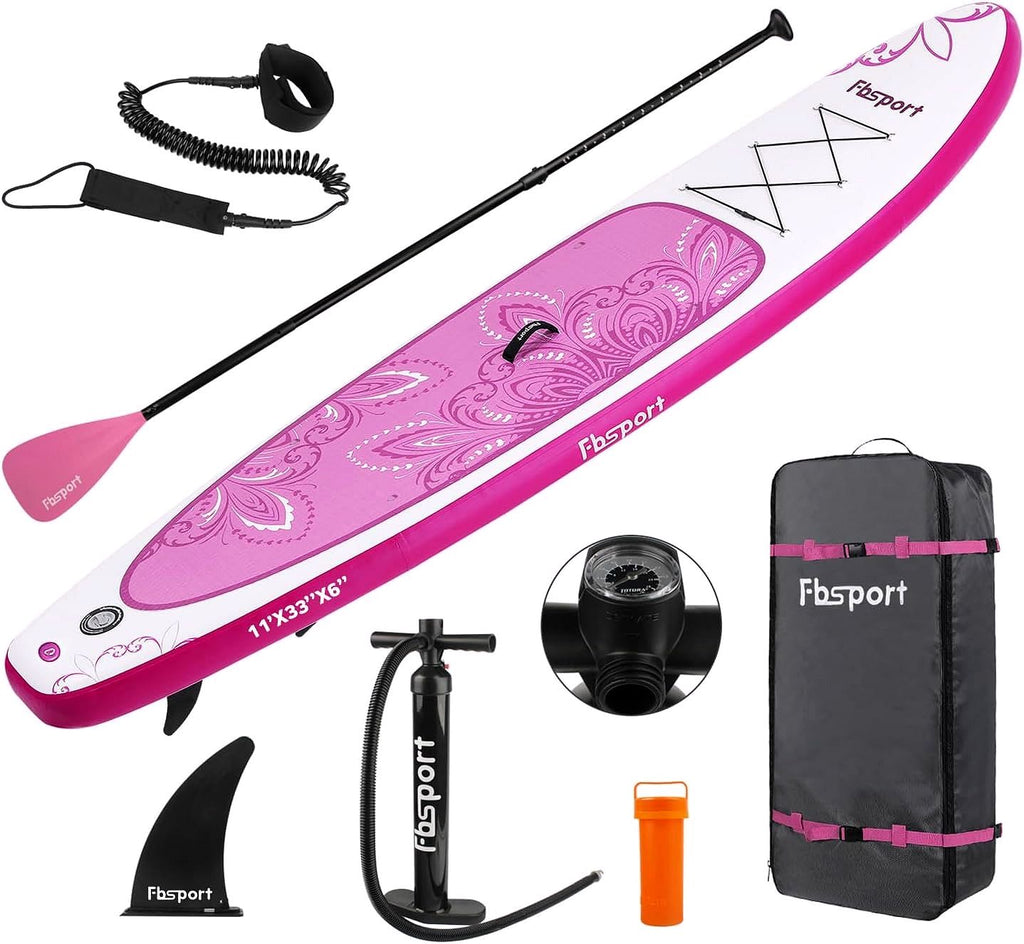 2026 Premium Stand Up Paddle Board, Yoga Board with Durable SUP Accessories & Carry Bag | Wide Stance, Surf Control, Non-Slip Deck, Leash, Paddle and Pump for Youth & Adult