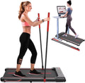 2026 Tapis de marche Superjoe pour bureau – 2-en-1 avec télécommande & rampes amovibles, rouge