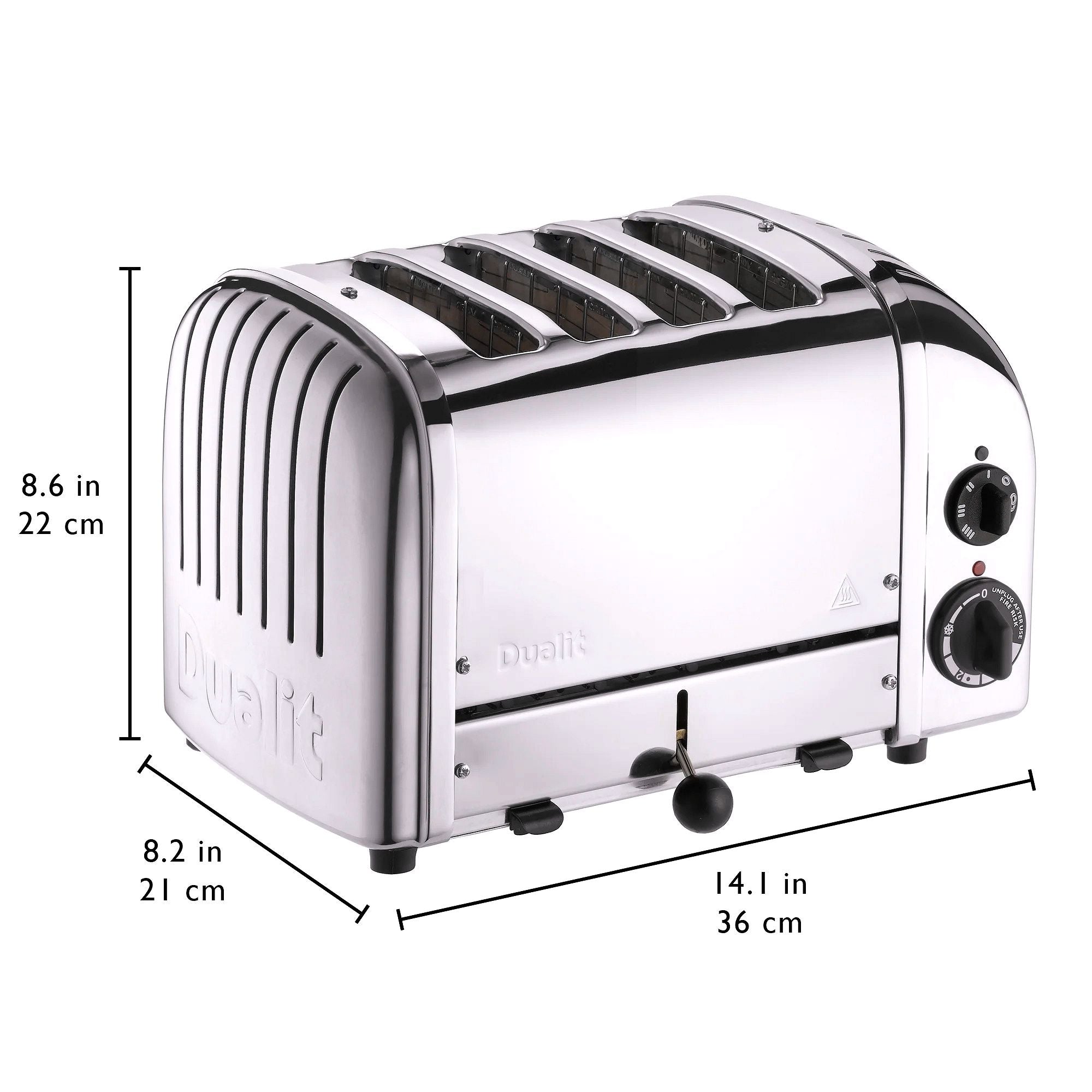 2026 Grille-pain Dualit Classic NewGen 4 tranches en acier inoxydable