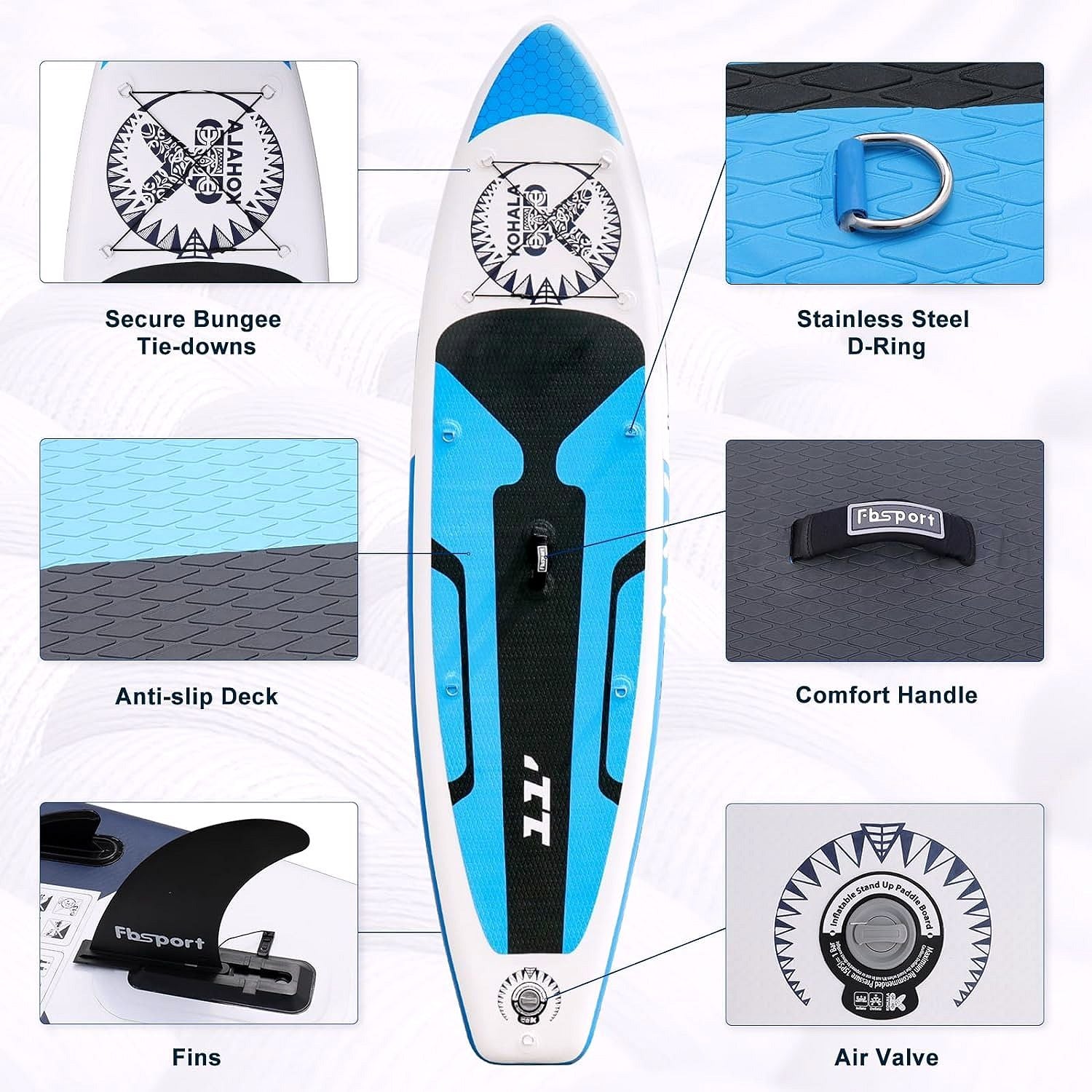 2026 Premium Stand Up Paddle Board, Yoga Board with Durable SUP Accessories & Carry Bag | Wide Stance, Surf Control, Non-Slip Deck, Leash, Paddle and Pump for Youth & Adult