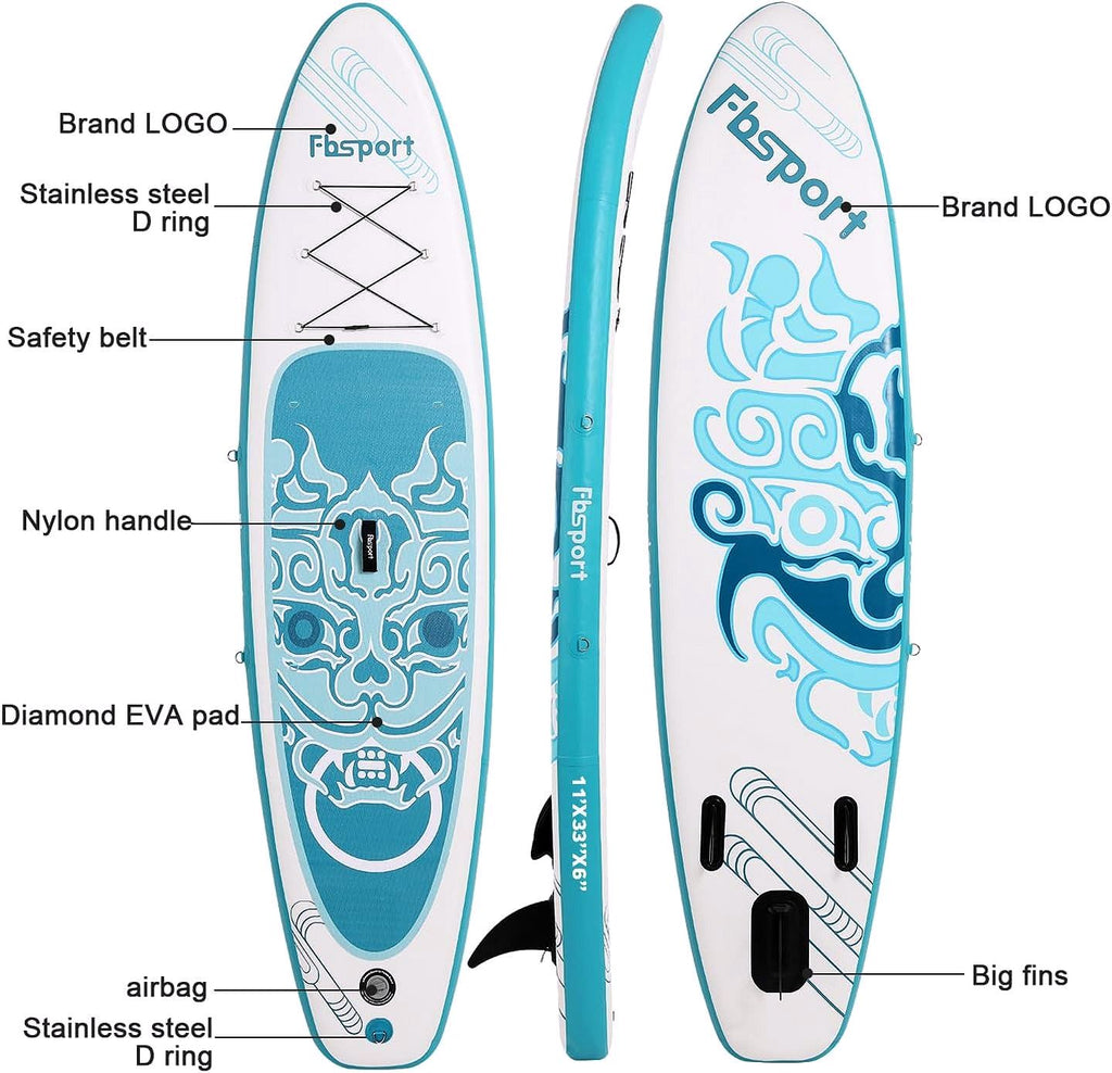 2026 Premium Stand Up Paddle Board, Yoga Board with Durable SUP Accessories & Carry Bag | Wide Stance, Surf Control, Non-Slip Deck, Leash, Paddle and Pump for Youth & Adult