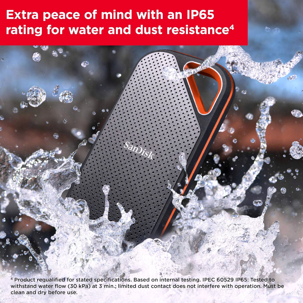 2026 SanDisk Extreme PRO SSD Portable 1 To – Jusqu’à 2000 Mo/s SSD NVMe HAUTE PERFORMANCE