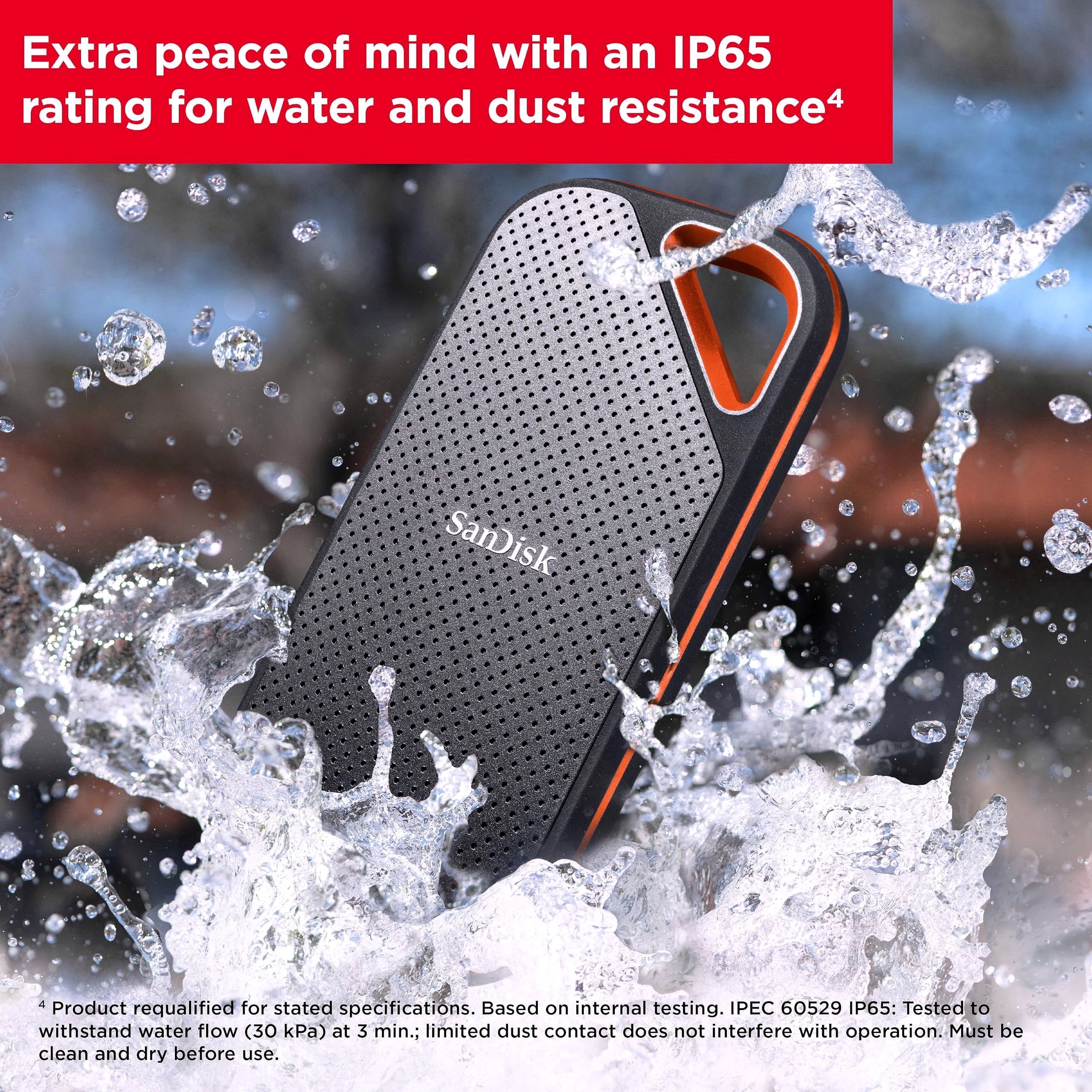 2026 SanDisk Extreme PRO SSD Portable 1 To – Jusqu’à 2000 Mo/s SSD NVMe HAUTE PERFORMANCE