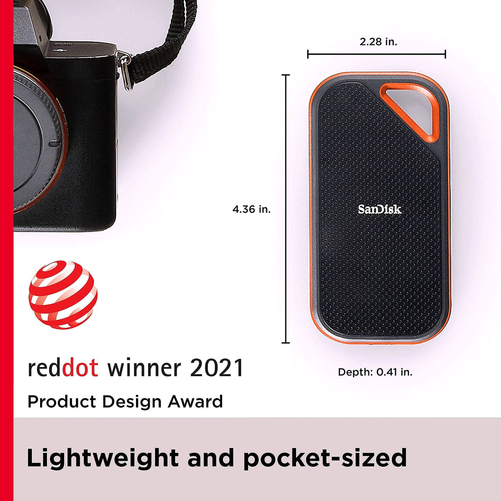 2026 SanDisk Extreme PRO SSD Portable 1 To – Jusqu’à 2000 Mo/s SSD NVMe HAUTE PERFORMANCE