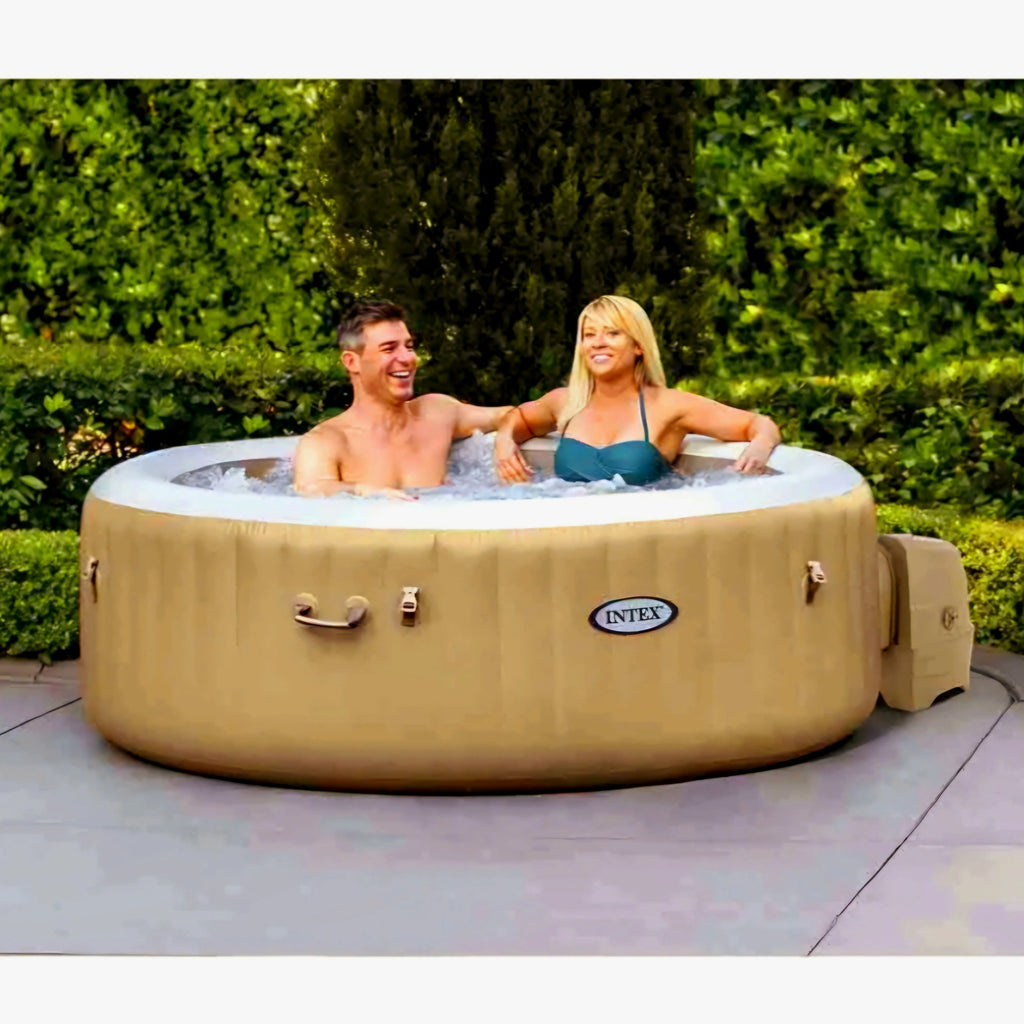 2026 2025 Intex PureSpa Bubble Massage 120-Düsen Aufblasbarer Whirlpool Spa-Set