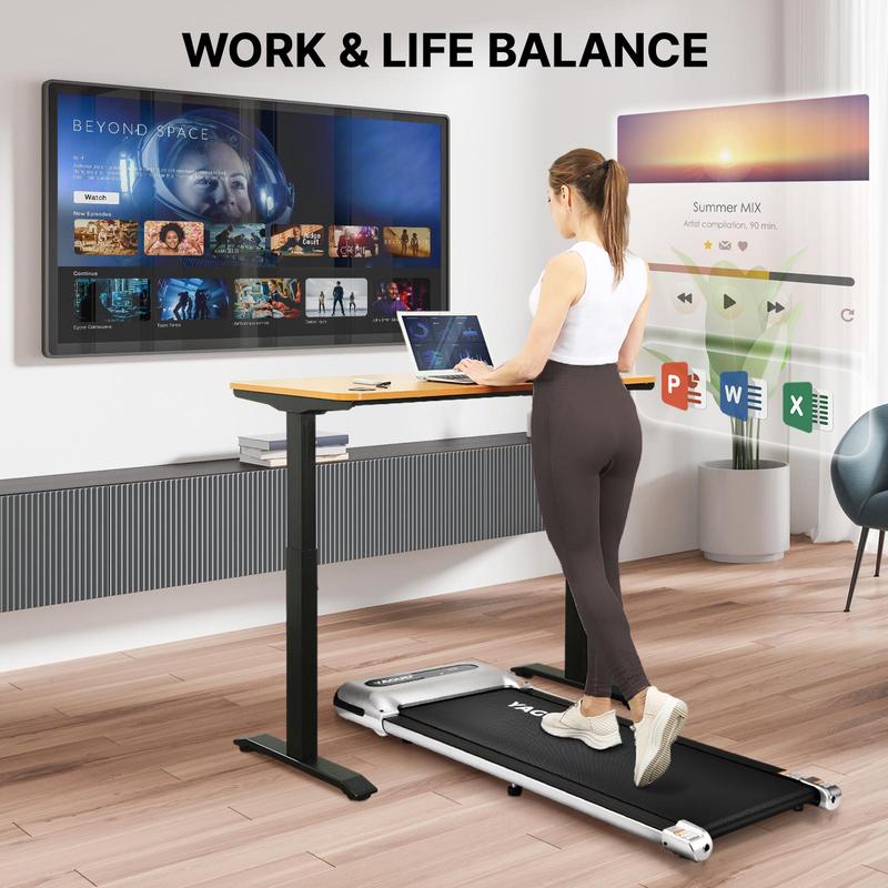 2026 [BLACKFRIDAY]Yagud Walking Pad with Wheels,Remote Control, LED Display, Portable Under Desk Treadmill for Small Spaces, Home/Office Exercise Equipment Fitness Workout Calories