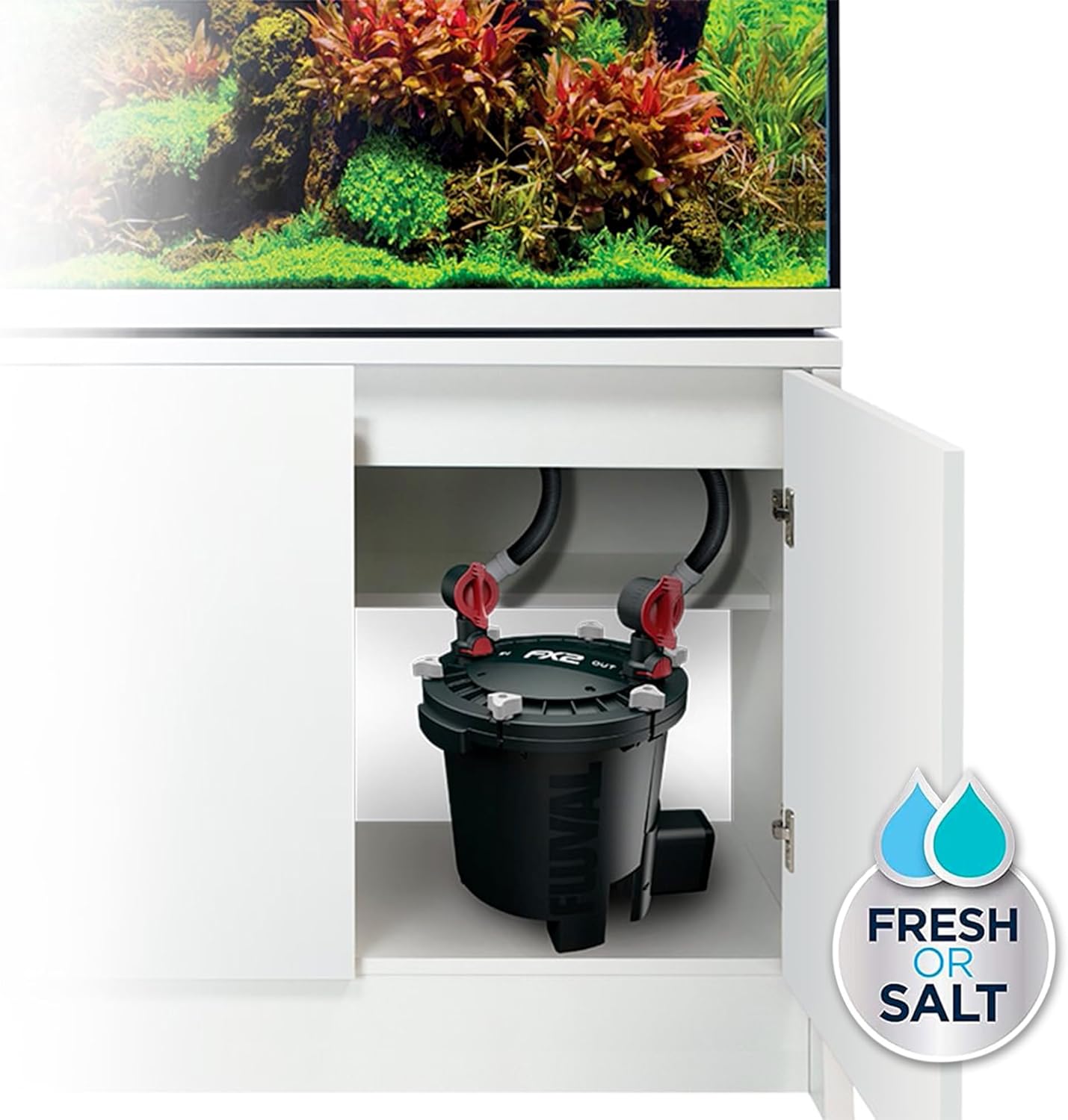 2026 Hochleistungs-Aquarienfilter, Kanisterfilter für Aquarien bis zu 400 Gallonen.