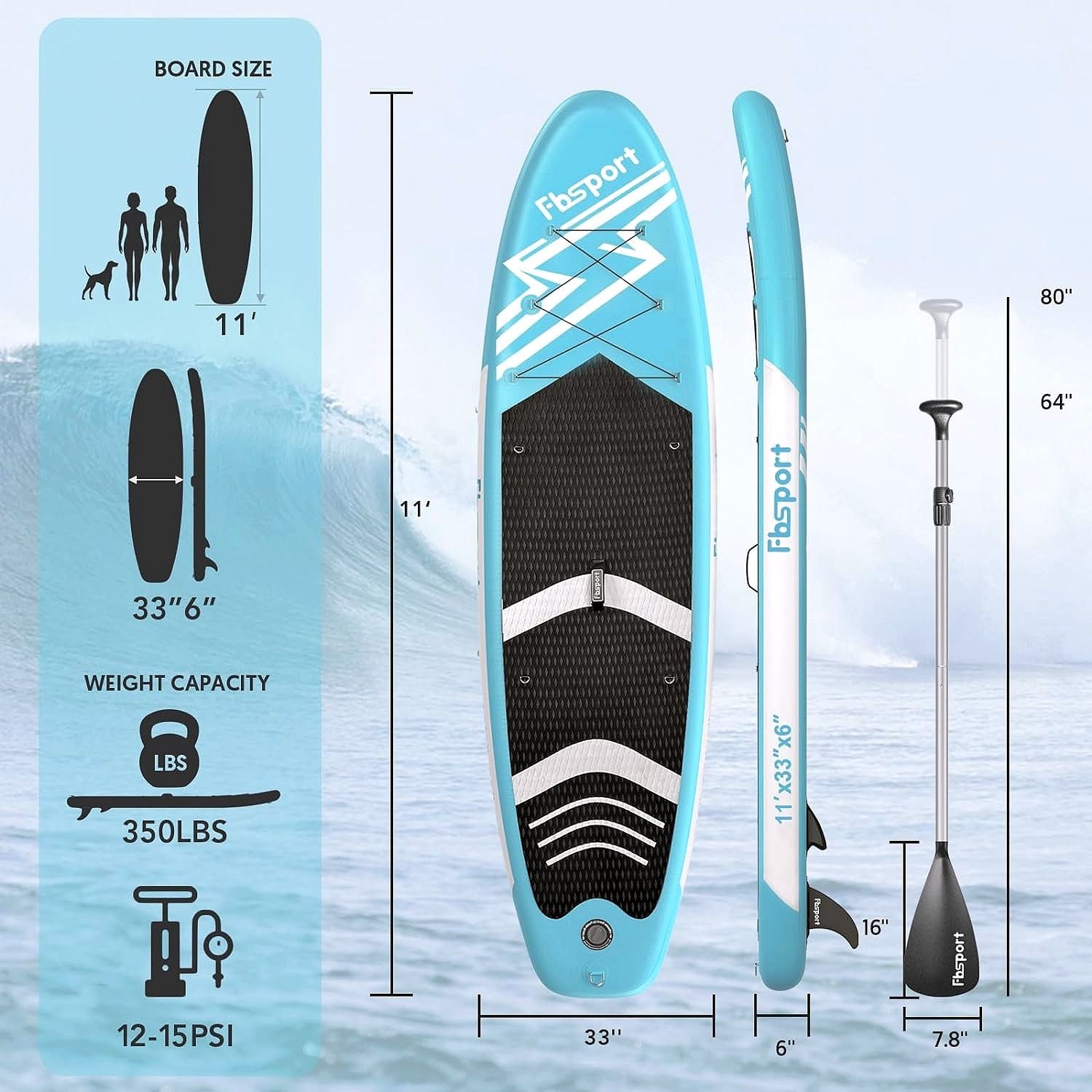 2026 Premium Stand Up Paddle Board, Yoga Board with Durable SUP Accessories & Carry Bag | Wide Stance, Surf Control, Non-Slip Deck, Leash, Paddle and Pump for Youth & Adult