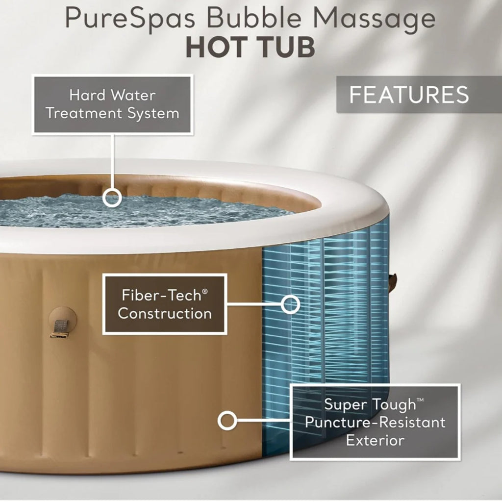 2026 2025 Intex PureSpa Bubble Massage 120-Düsen Aufblasbarer Whirlpool Spa-Set